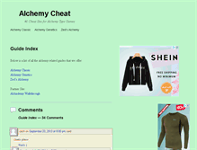 Tablet Screenshot of alchemycheat.com